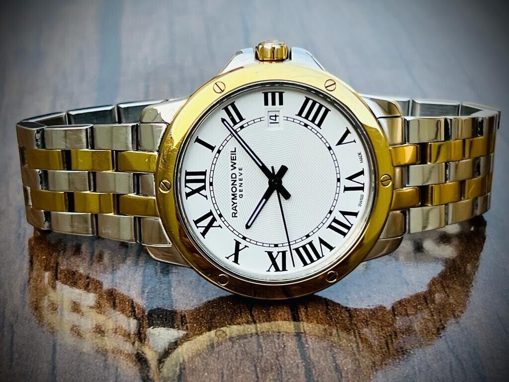 Raymond Weil Geneve 2/Tone Quartz 40mm Gents Watch 5591 Swiss Made, Perfect - Grab A Watch Co