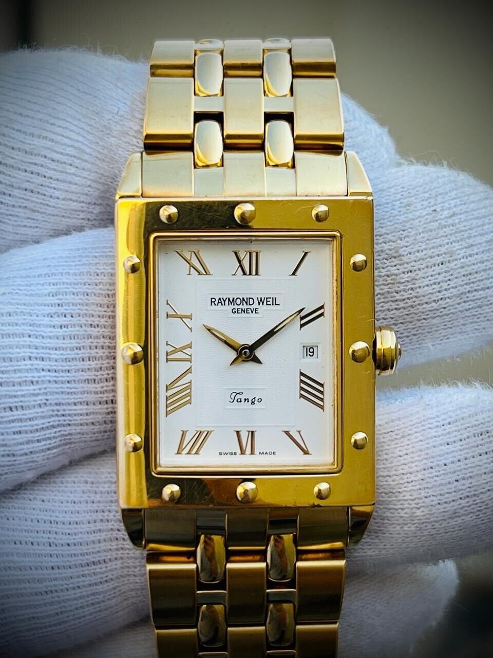 Raymond Weil Geneve Tango Gold 5381 28mm Swiss Made Watch, Perfect - Grab A Watch Co