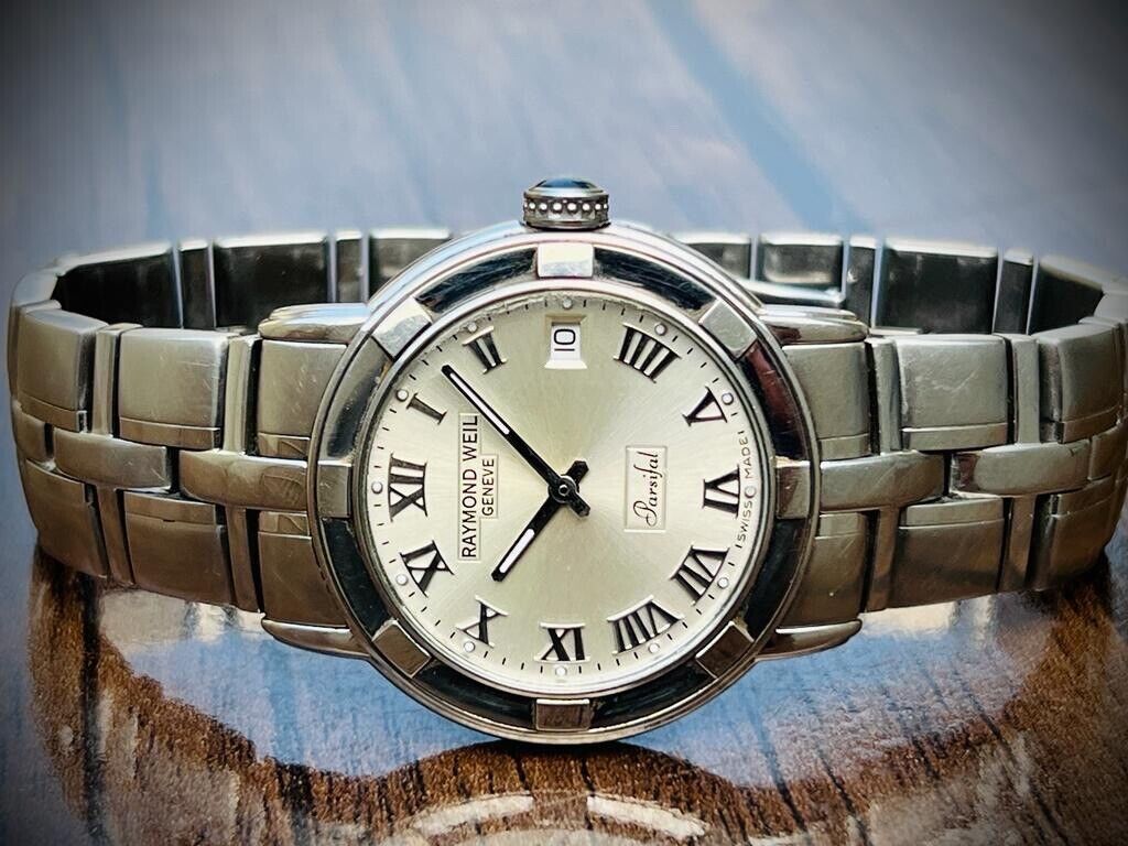 Raymond Weil Parsifal 38mm Stainless Steel Watch 9541 Swiss Made, Perfect - Grab A Watch Co