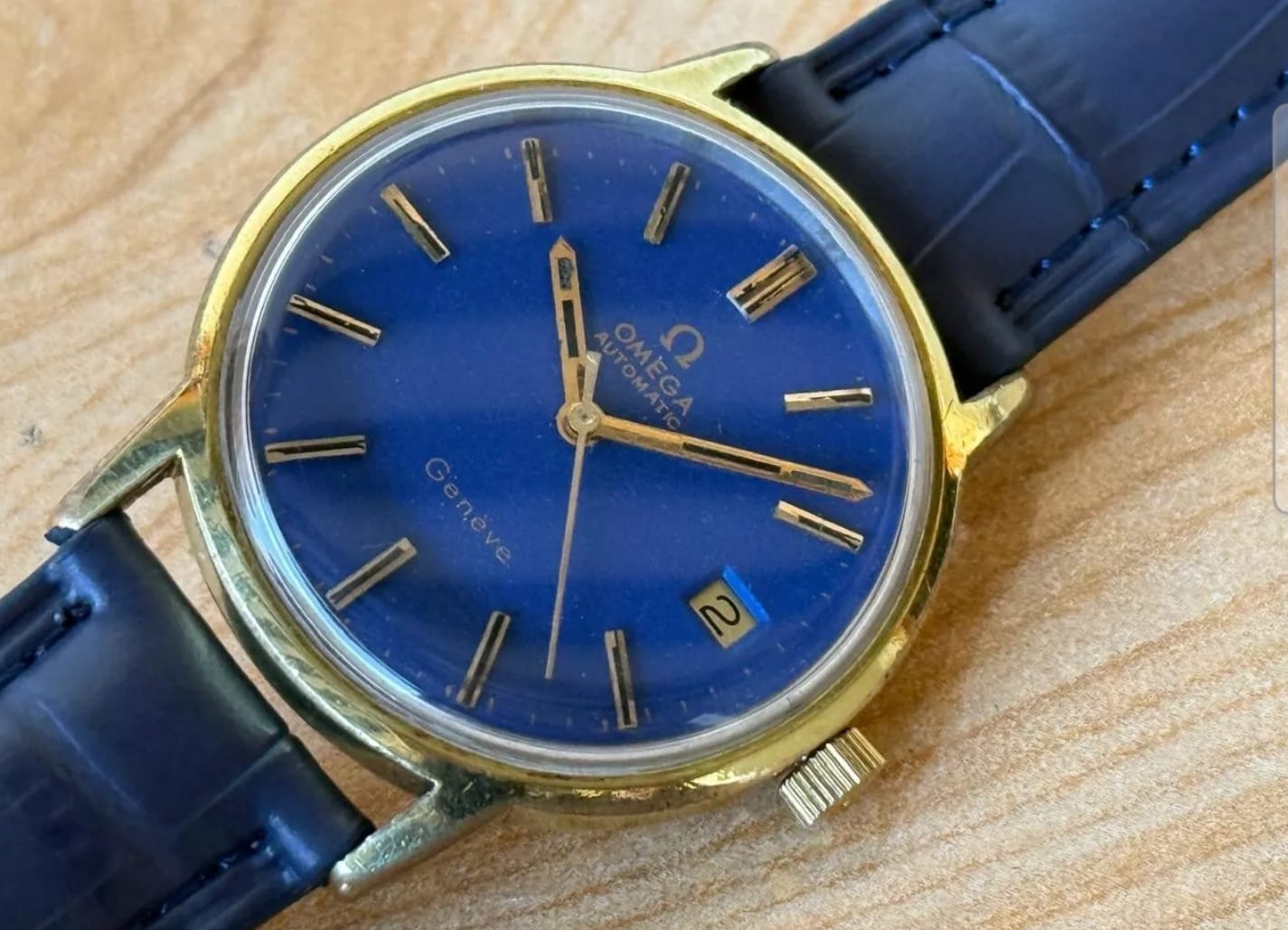 Vintage Omega Geneve 166.0163 Automatic Cal.1010 Mens Watch 35mm