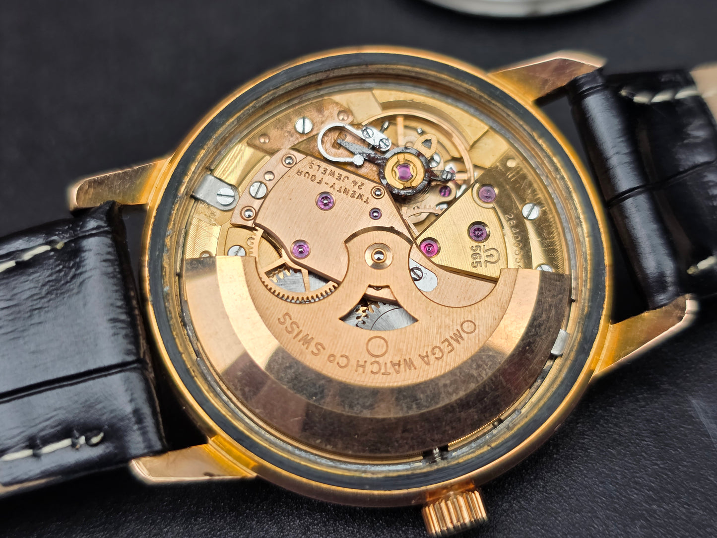 Vintage Omega Seamaster 166.002 Rose Gold Automatic Men's Watch, Cal.565