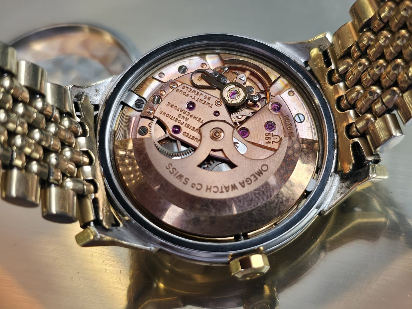 Vintage Omega Constellation 167.005 + Box 35mm Auto Mens Watch Cal.551, Rare