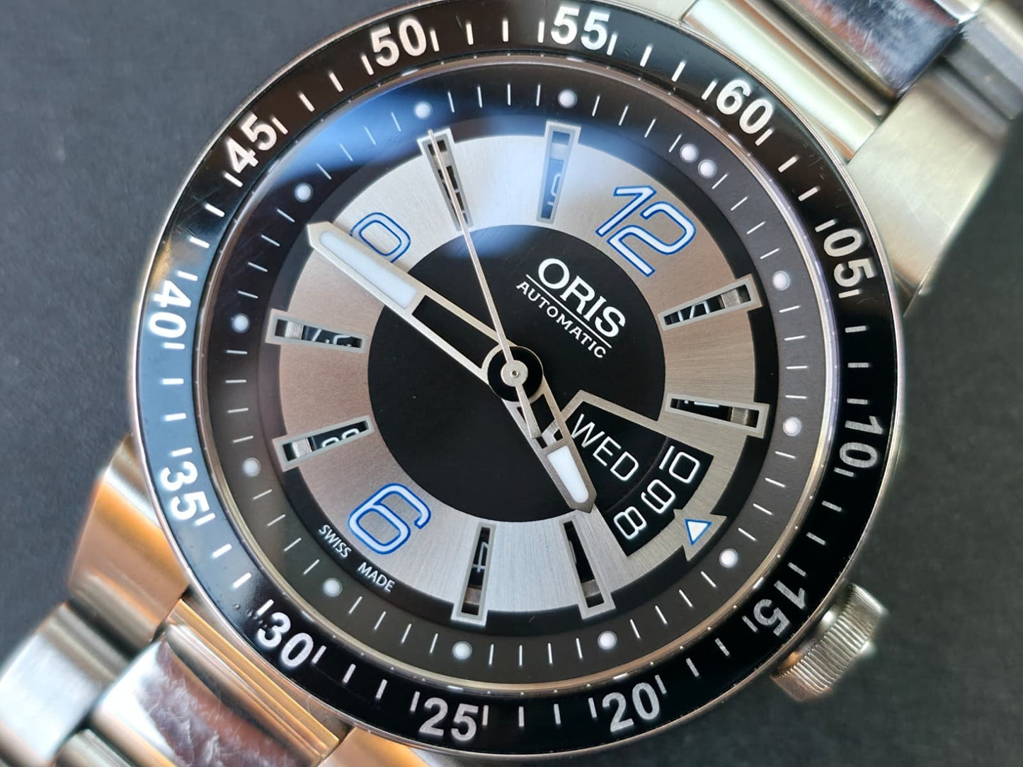 Oris Williams F1 7614 Day Date Sapphire Crystal, Automatic Swiss Watch