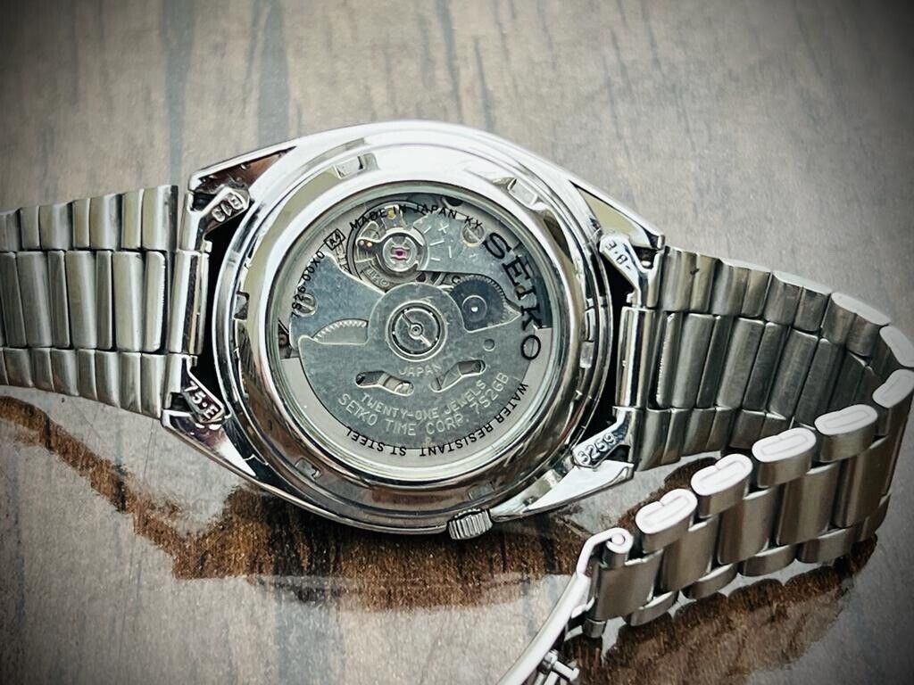 Seiko 5 Automatic 21 Jewels Black Dial, 7S26-00X0 36mm Men’s Watch - Grab A Watch Co