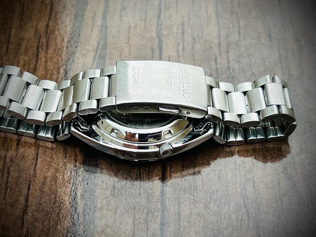 Seiko 5 Automatic 21 Jewels Black Dial, 7S26-00X0 36mm Men’s Watch - Grab A Watch Co