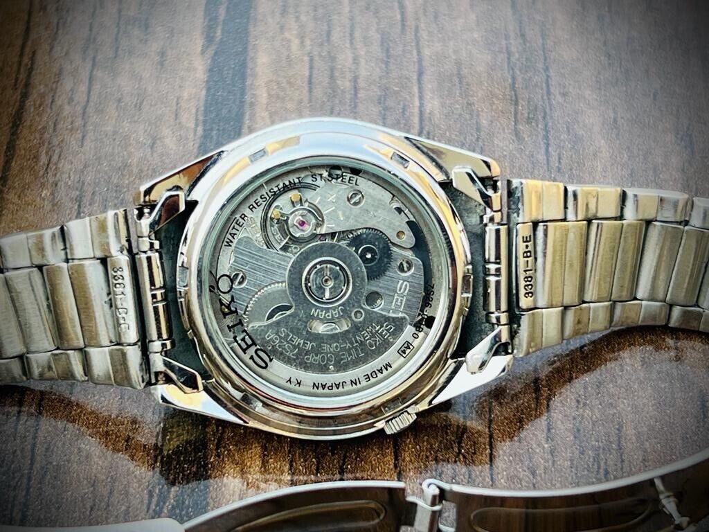Seiko 5 Automatic 21 Jewels Black Dial, 7S26 03B0, 37mm Gents Watch - Grab A Watch Co