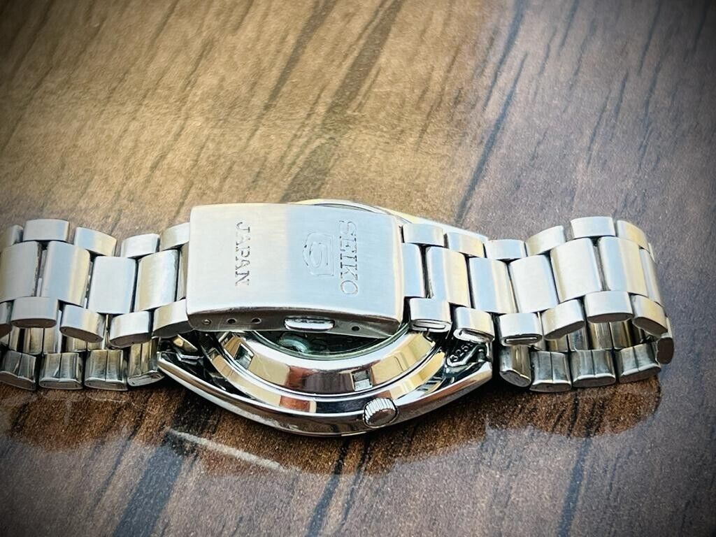 Seiko 5 Automatic 21 Jewels Black Dial, 7S26-0480 38mm Men’s Watch - Grab A Watch Co