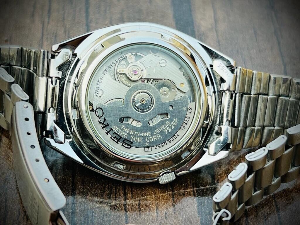 Seiko 5 Automatic 21 Jewels Black Dial, 7S26-0550 37mm Men’s Watch - Grab A Watch Co
