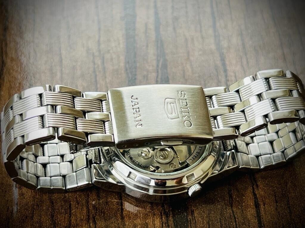 Seiko 5 Automatic 21 Jewels Blue Dial, 7S26-01R0 35mm Men’s Watch - Grab A Watch Co