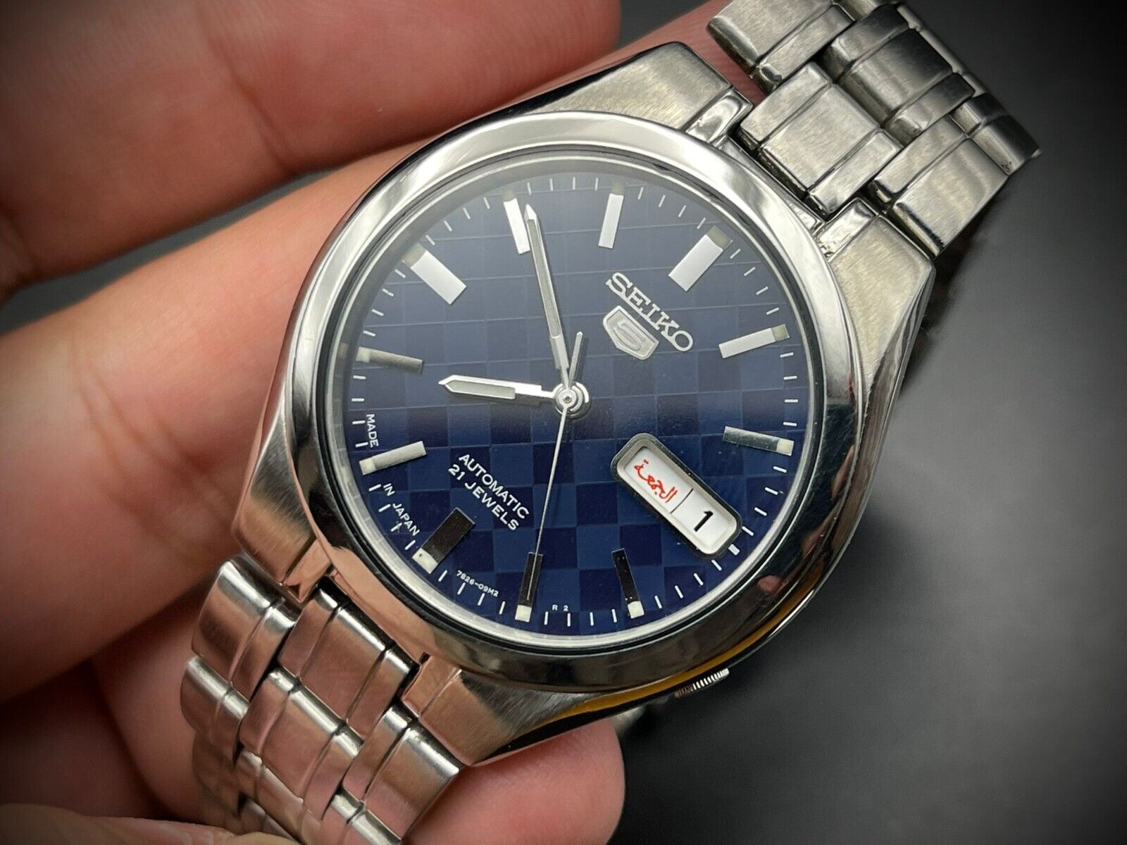 Seiko 5 Automatic 21 Jewels Blue Dial, 7S26 03E0, 36mm, Mens Watch - Grab A Watch Co