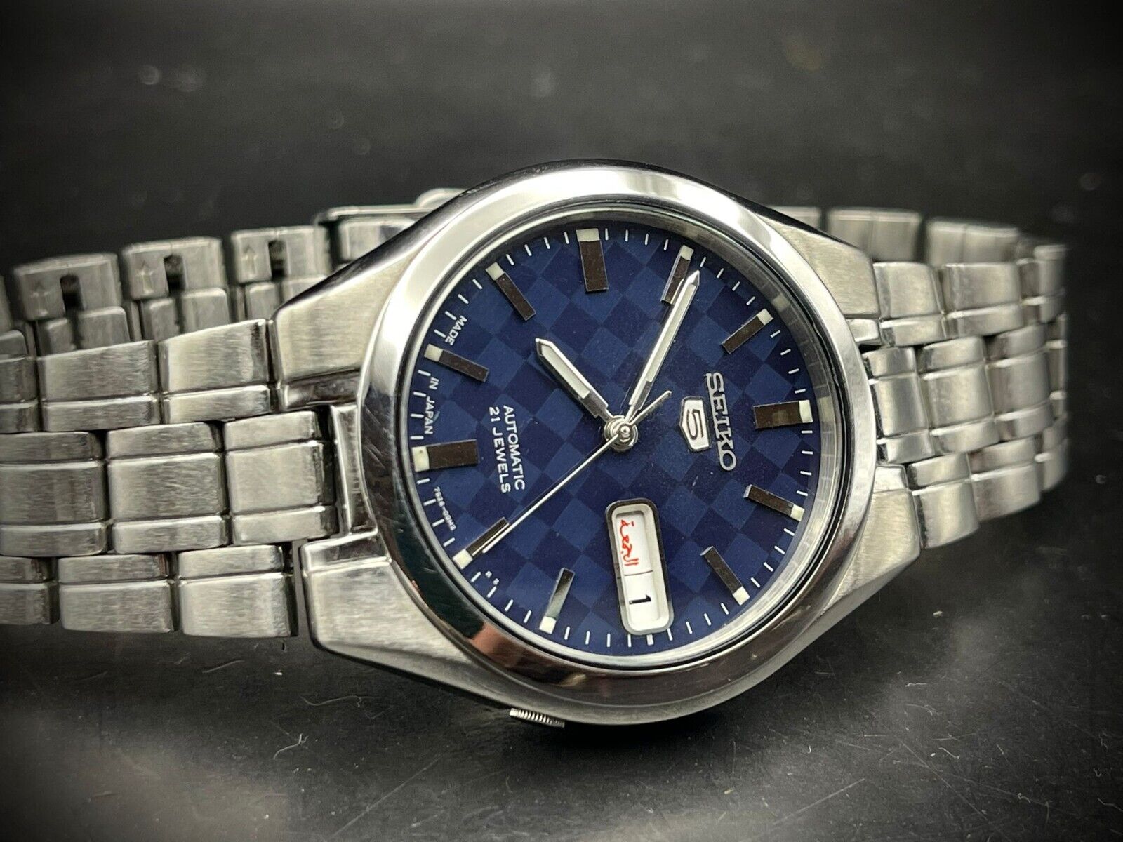 Seiko 5 Automatic 21 Jewels Blue Dial, 7S26 03E0, 36mm, Mens Watch - Grab A Watch Co
