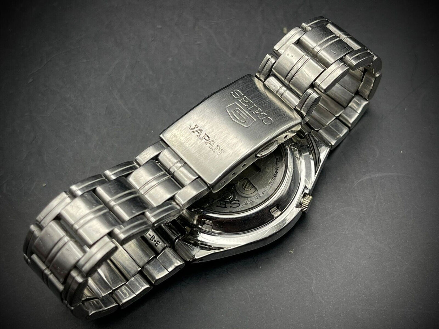 Seiko 5 Automatic 21 Jewels Blue Dial, 7S26 0520, 36mm Mens Watch - Grab A Watch Co