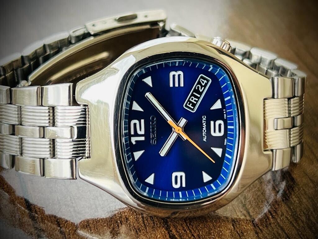 Seiko 5 Automatic 21 Jewels Blue Dial, 7S26-5010 Men’s Watch 38mm - Grab A Watch Co