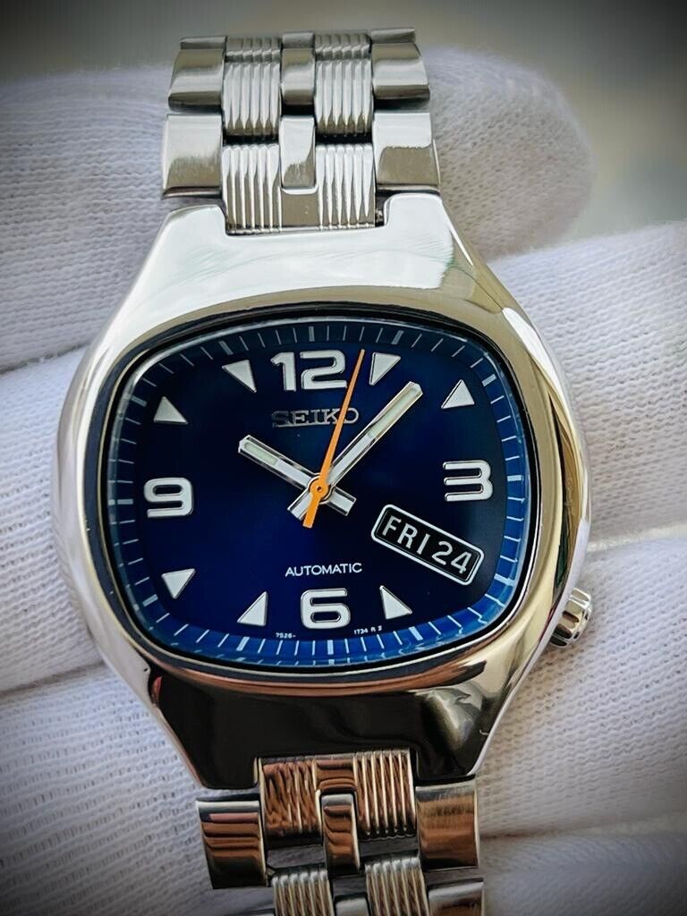 Seiko 5 Automatic 21 Jewels Blue Dial, 7S26-5010 Men’s Watch 38mm - Grab A Watch Co