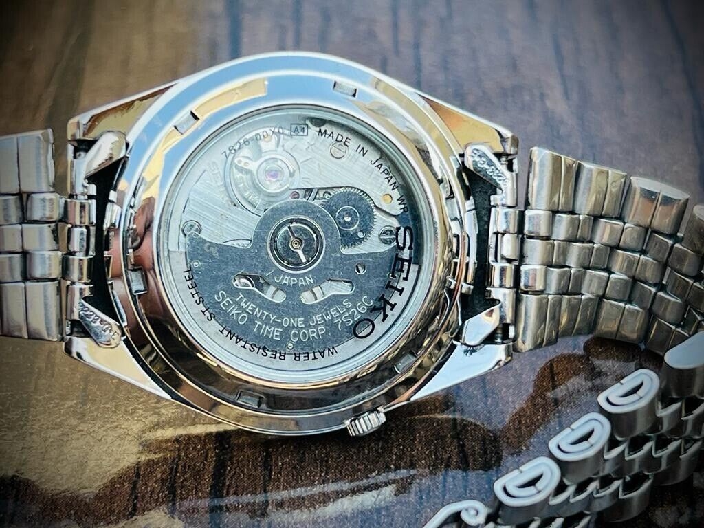 Seiko 5 Automatic 21 Jewels Blue Racer Dial, 7S26-00X0 37mm Men’s Watch - Grab A Watch Co