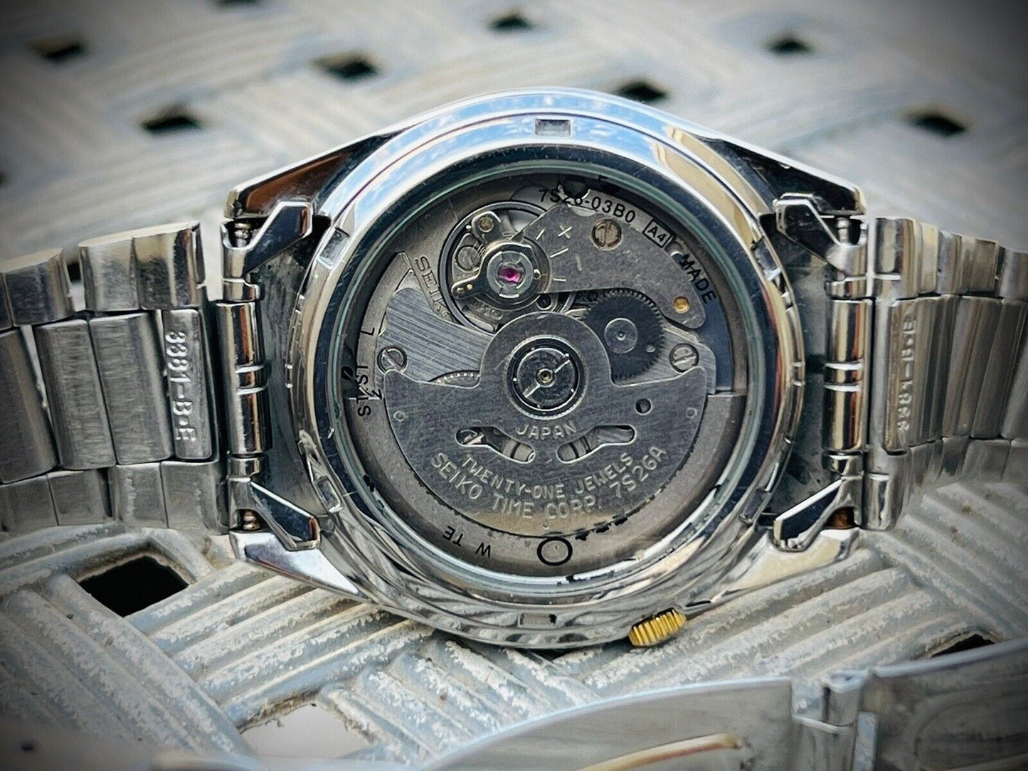 Seiko 5 Automatic 21 Jewels Dark Blue Dial Ref:7S26-03B0, Japan 36mm - Grab A Watch Co