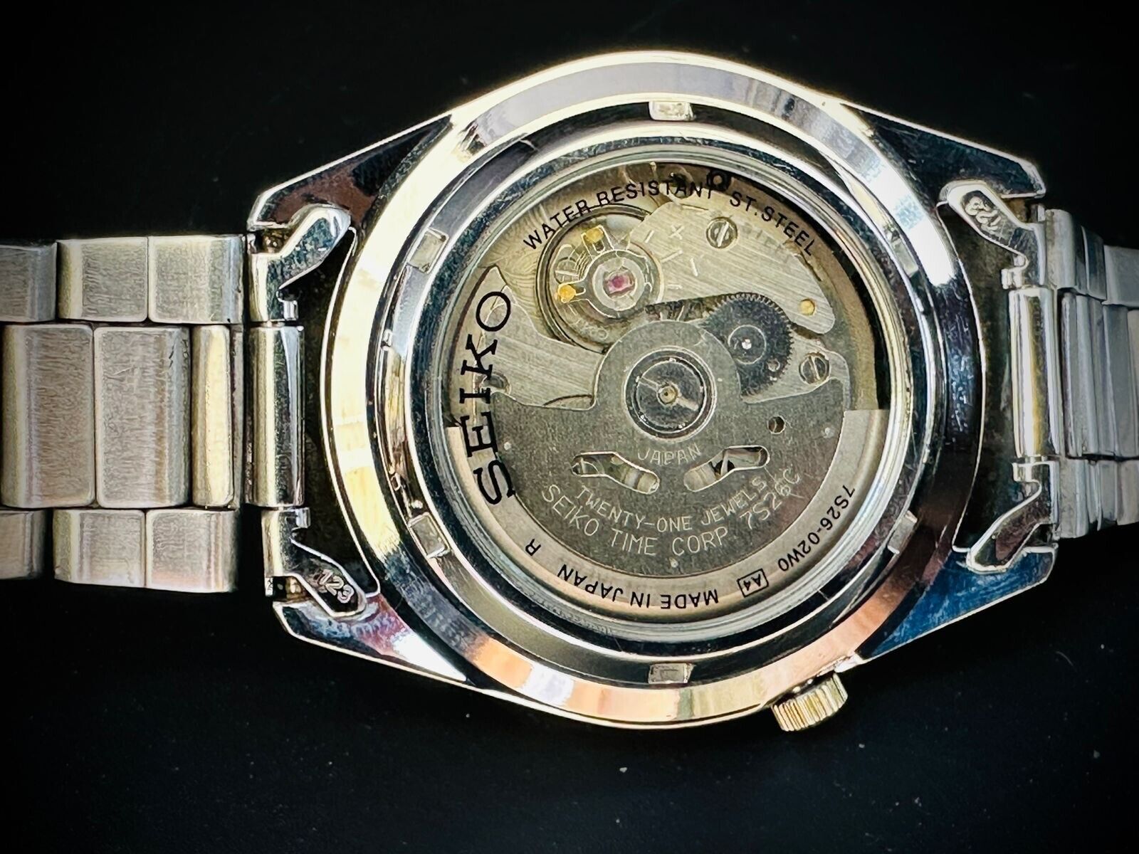 Seiko 5 Automatic 21 Jewels Gold Dial, 7S26 02W0, 38mm, Mens Watch - Grab A Watch Co