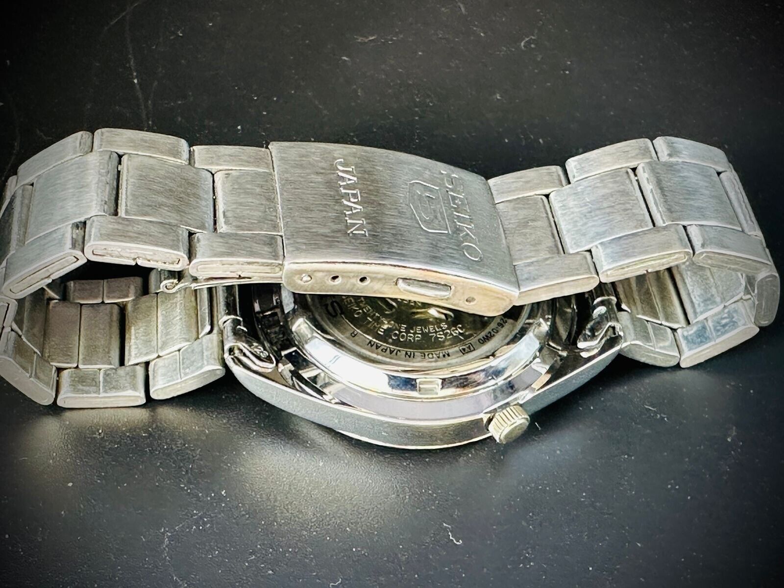 Seiko 5 Automatic 21 Jewels Gold Dial, 7S26 02W0, 38mm, Mens Watch - Grab A Watch Co