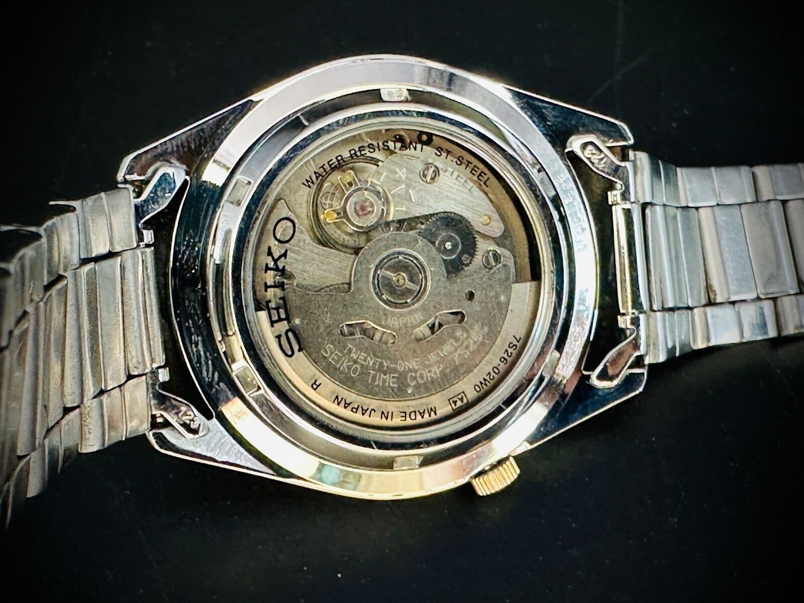 Seiko 5 Automatic 21 Jewels Gold Dial, 7S26 02W0, 38mm, Mens Watch - Grab A Watch Co