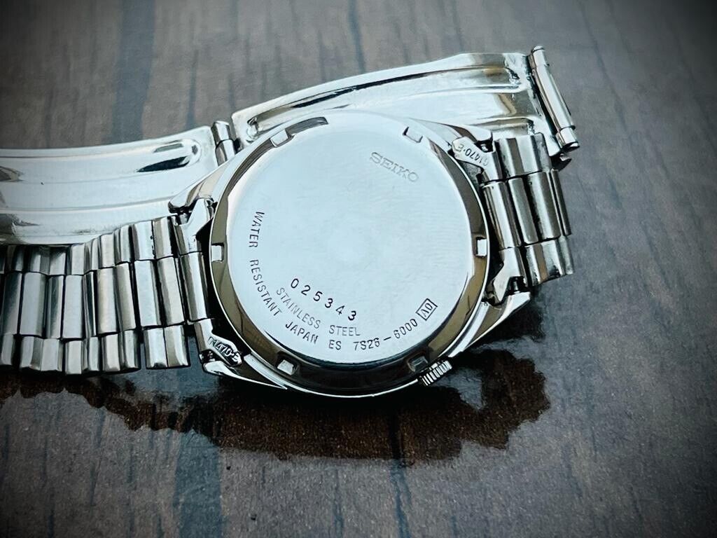 Seiko 5 Automatic 21 Jewels Gold Dial 7S26-6000 34mm Men’s Watch, Japan Made - Grab A Watch Co