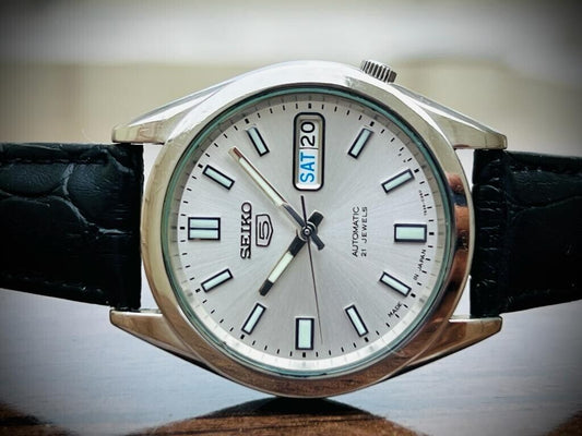 Seiko 5 Automatic 21 Jewels Grey Dial, 7S26-00X0 36mm Men’s Watch