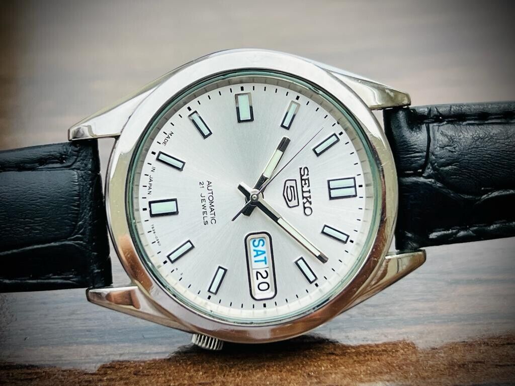 Seiko 5 Automatic 21 Jewels Grey Dial, 7S26-00X0 36mm Men’s Watch