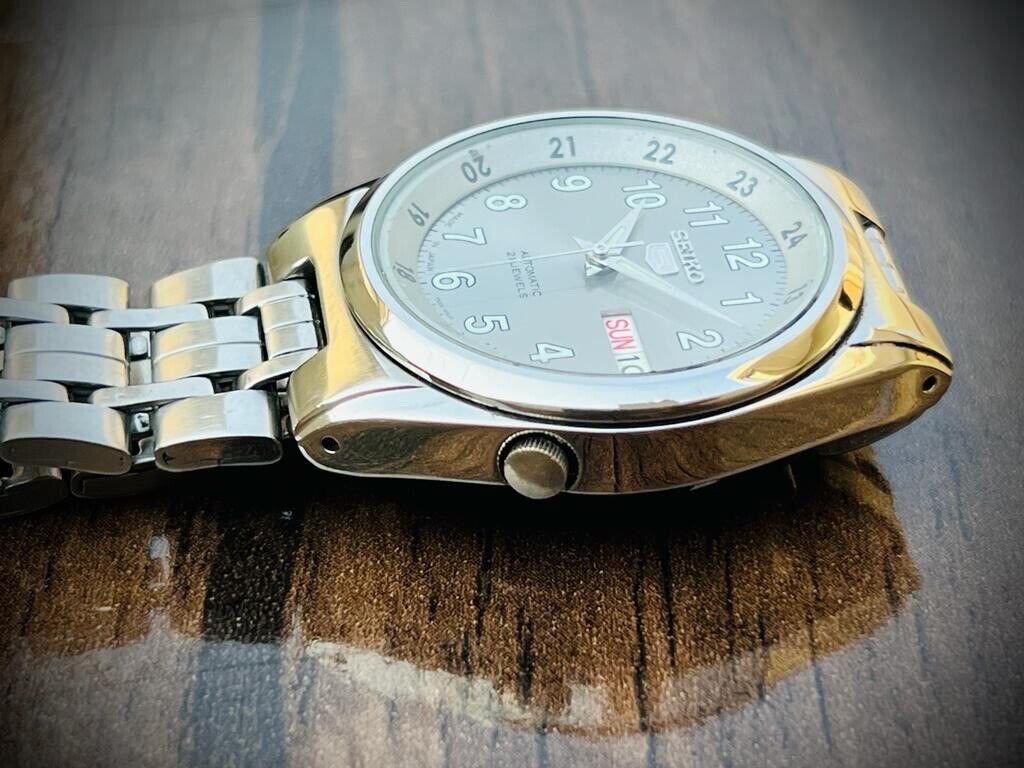 Seiko 5 Automatic 21 Jewels Grey Dial, 7S26 0530, 35mm Gents Watch
