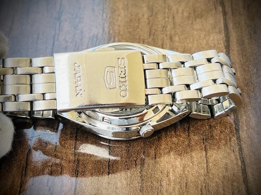 Seiko 5 Automatic 21 Jewels Grey Railway Dial, 7S26-02C0 Mens Watch, 35mm #465
