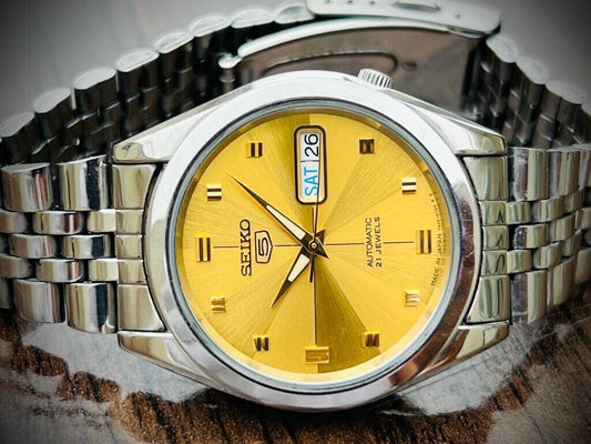 Seiko 5 Automatic 21 Jewels Jubilee, 7S26-00X0 37mm Men’s Watch