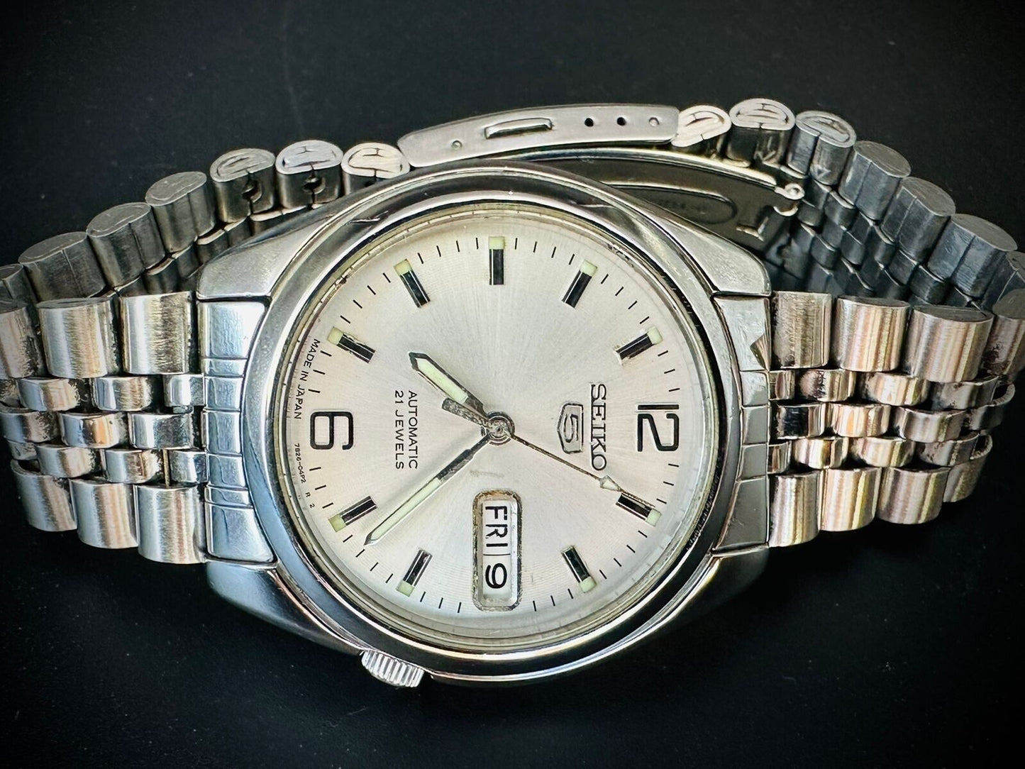 Seiko 5 Automatic 21 Jewels Jubilee White Dial, 7S26 01V0 Mens Watch