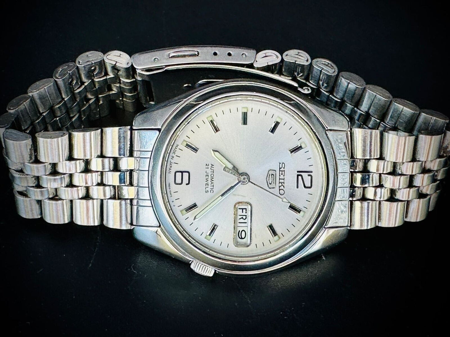 Seiko 5 Automatic 21 Jewels Jubilee White Dial, 7S26 01V0 Mens Watch