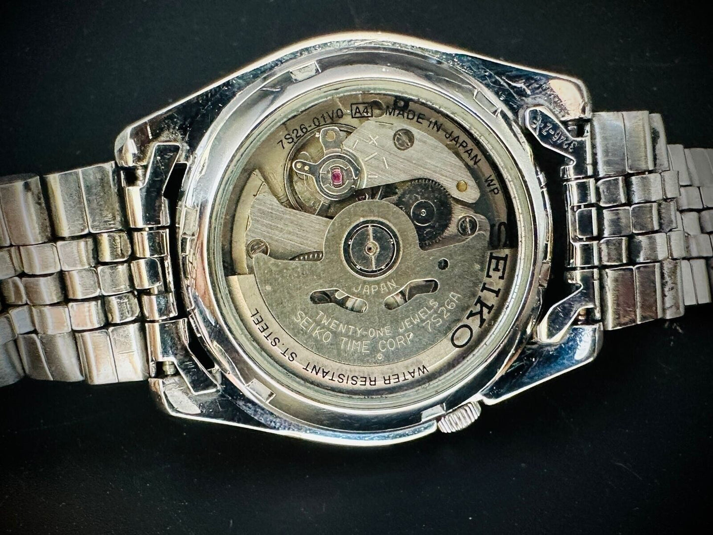 Seiko 5 Automatic 21 Jewels Jubilee White Dial, 7S26 01V0 Mens Watch