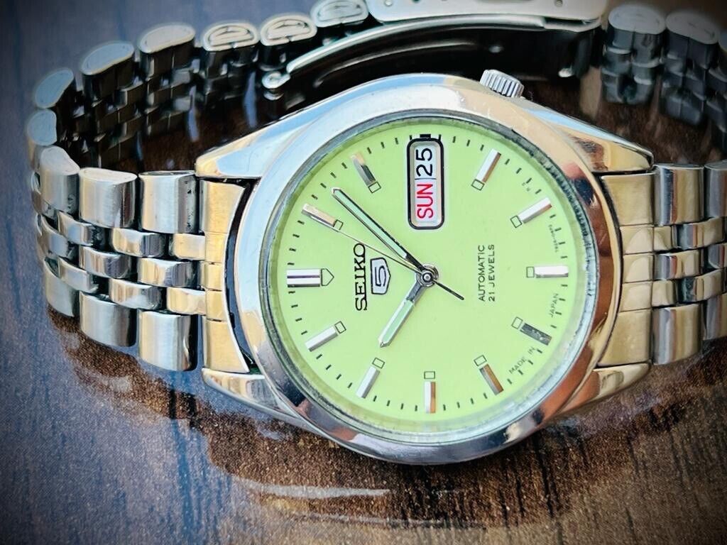 Seiko 5 Automatic 21 Jewels Radium Dial, 7S26-00X0 36mm Men’s Watch