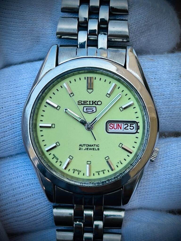 Seiko 5 Automatic 21 Jewels Radium Dial, 7S26-00X0 36mm Men’s Watch