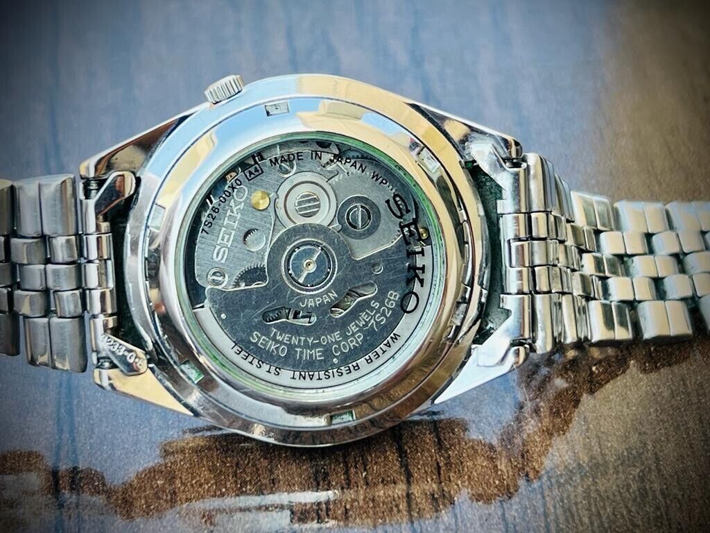 Seiko 5 Automatic 21 Jewels Radium Dial, 7S26-00X0 36mm Men’s Watch