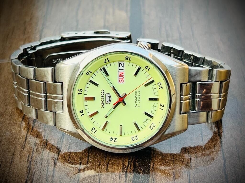 Seiko 5 Automatic 21 Jewels Radium Dial, 7S26-01C0, 36mm Men’s Watch - Grab A Watch Co