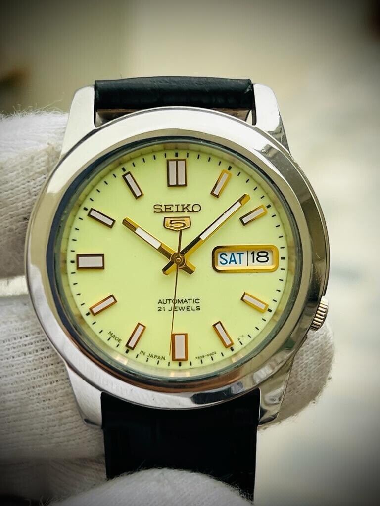 Seiko 5 Automatic 21 Jewels Radium Dial 7S26-02W0 39mm Men’s Watch