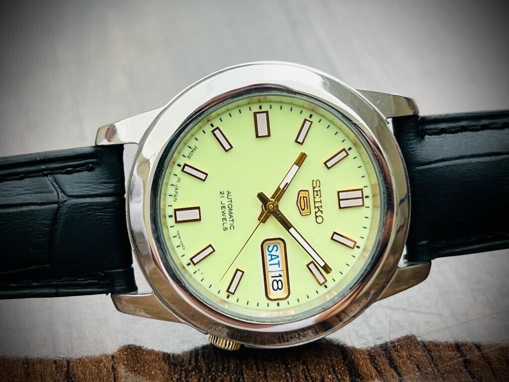 Seiko 5 Automatic 21 Jewels Radium Dial 7S26-02W0 39mm Men’s Watch