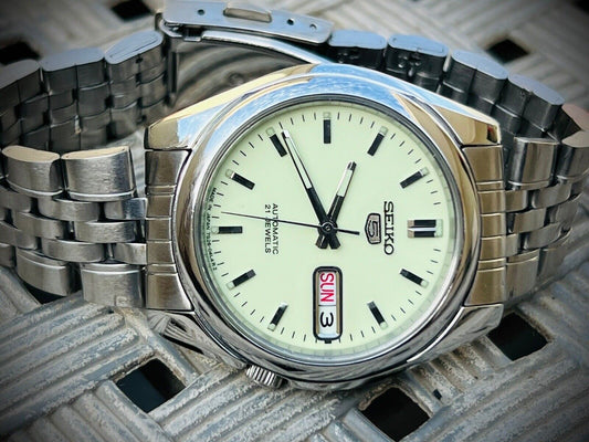 Seiko 5 Automatic 21 Jewels Radium Dial Ref:7S26-02H0, Japan 36mm #178