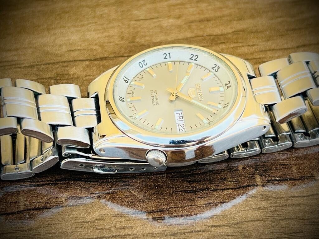 Seiko 5 Automatic 21 Jewels Railway Dial, 7S26-02C0 Mens Watch, 35mm #447