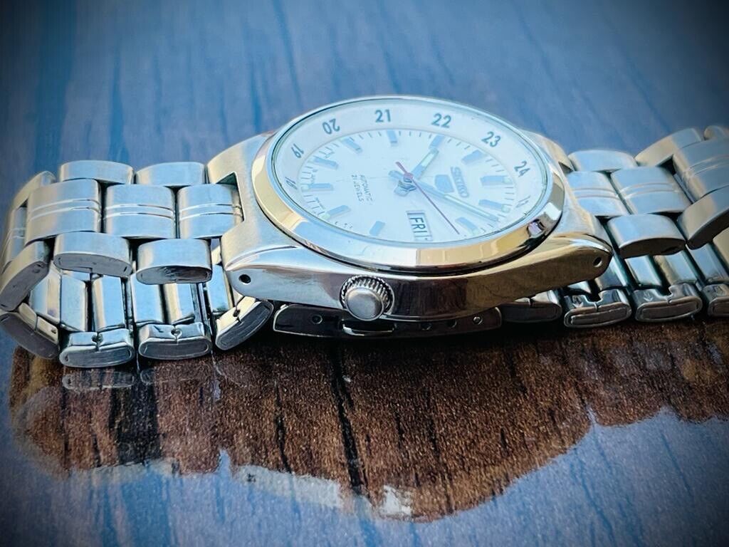 Seiko 5 Automatic 21 Jewels Railway Dial, 7S26 02C0 Mens Watch, 36mm