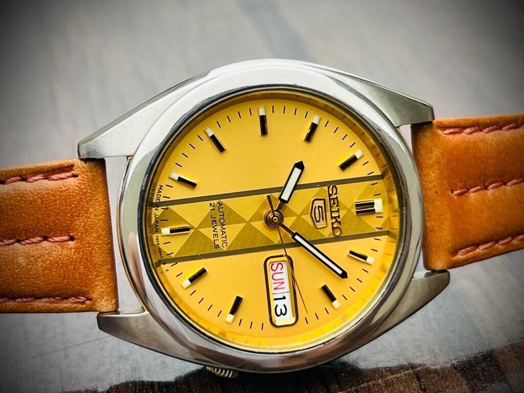Seiko 5 Automatic 21 Jewels Rare Dial, 7S26-00X0 37mm Men’s Watch - Grab A Watch Co
