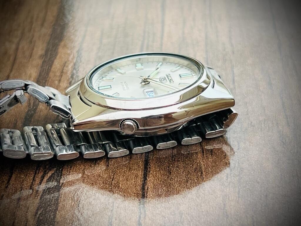 Seiko 5 Automatic 21 Jewels Silver Dial, 7S26-0480 36mm Men’s Watch - Grab A Watch Co