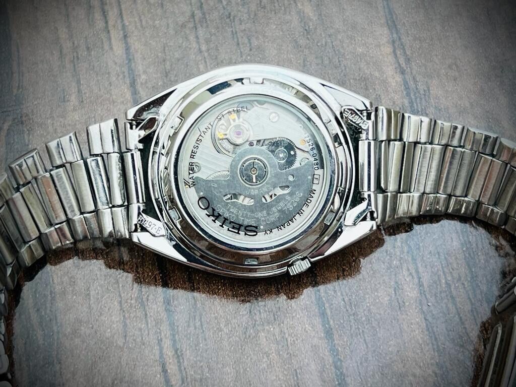Seiko 5 Automatic 21 Jewels Silver Dial, 7S26-0480 36mm Men’s Watch - Grab A Watch Co