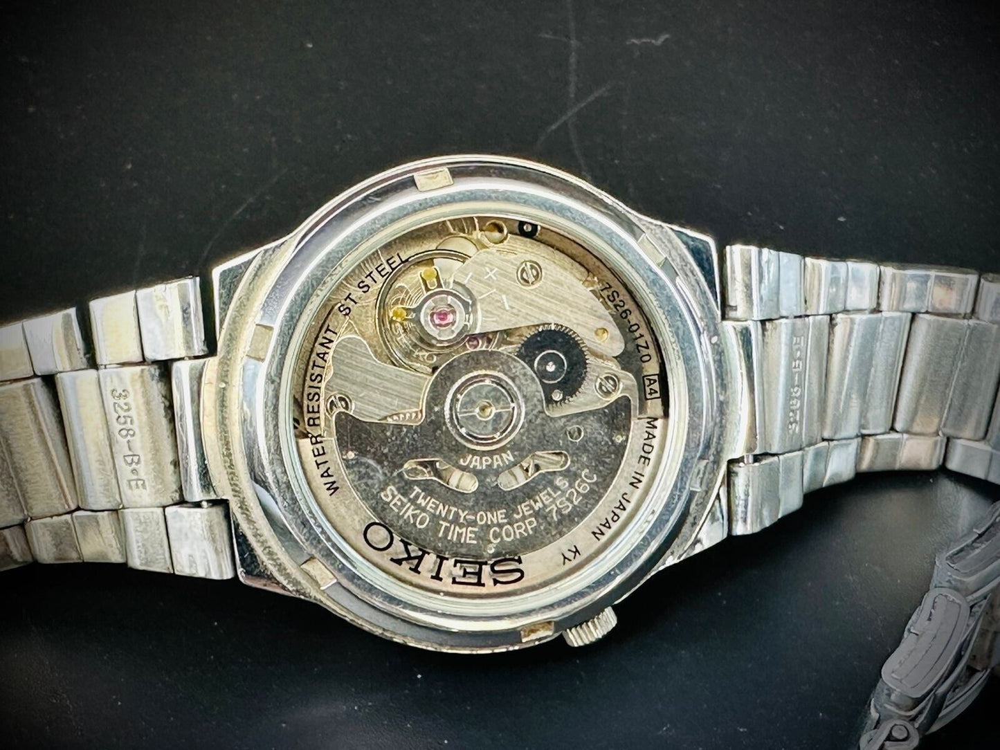 Seiko 5 Automatic 21 Jewels White Dial, 7S26 01Z0, 34mm, Mens Watch - Grab A Watch Co