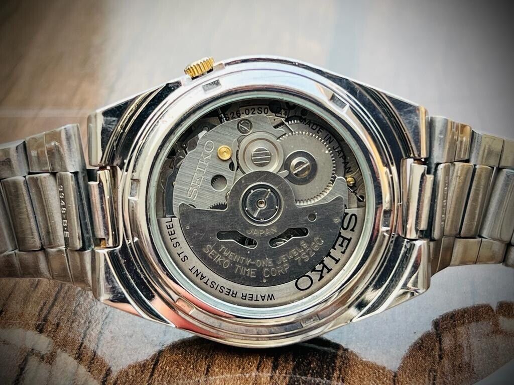 Seiko 5 Automatic 21 Jewels White Dial, 7S26-02S0 37mm Men’s Watch