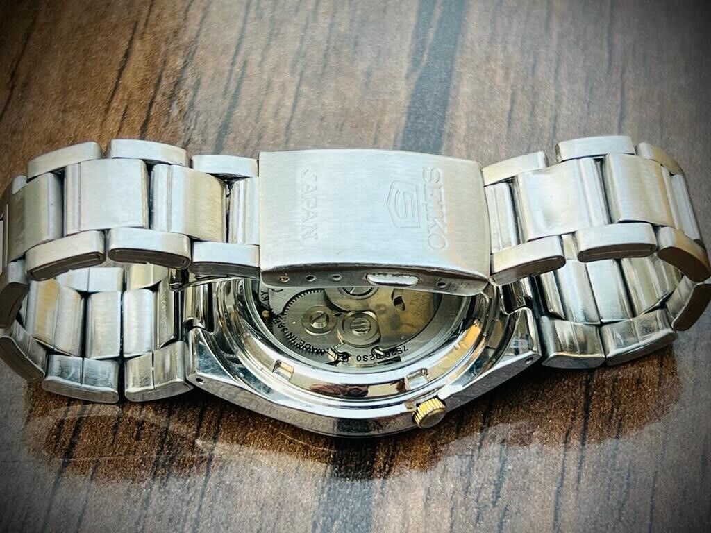Seiko 5 Automatic 21 Jewels White Dial, 7S26-02S0 37mm Men’s Watch