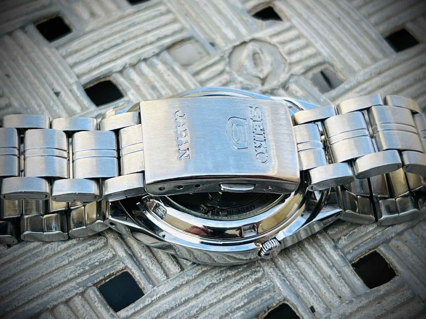 Seiko 5 Automatic 21 Jewels White Dial Ref:7S26-02S0, Japan 36mm