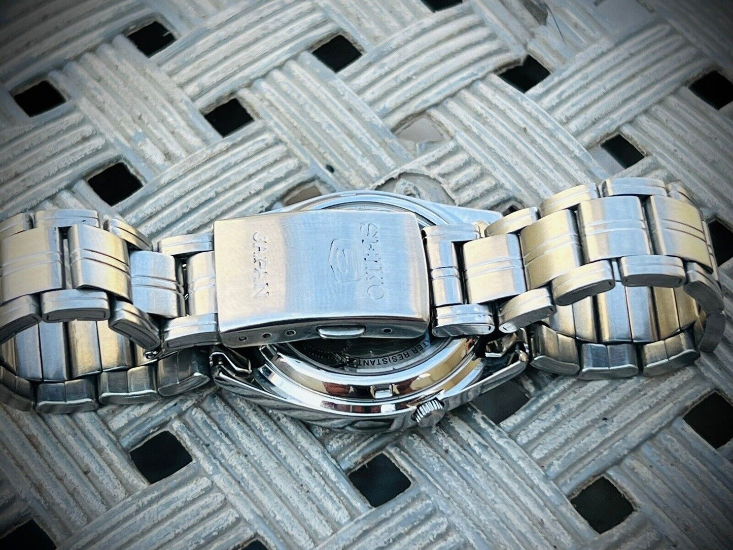 Seiko 5 Automatic 21 Jewels White Dial Ref:7S26-03B0, Japan 36mm - Grab A Watch Co