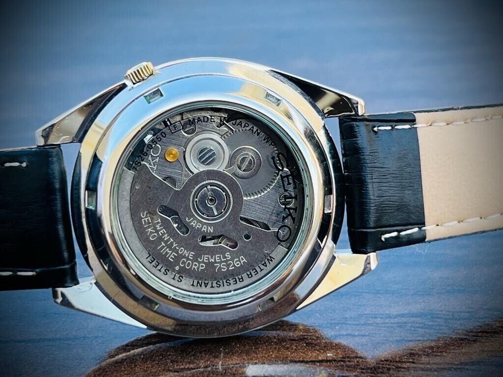 Seiko 5 Automatic 21 Jewels Yellow Racer Dial, 7S26-0550 37mm Men’s Watch